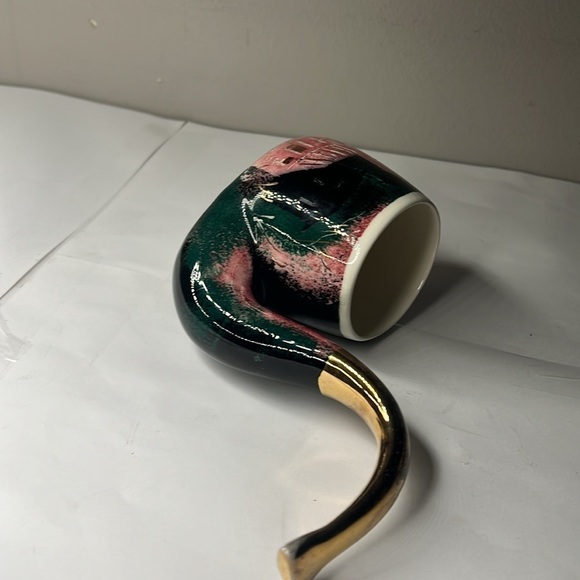 Sascha Brastoff Signed Large Hand Painted Ceramic 2.75” tall Houses Motif - Picture 7 of 8